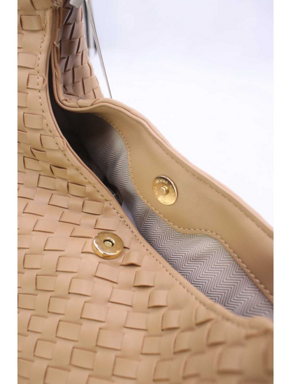 Braided Shoulder Bag Camel