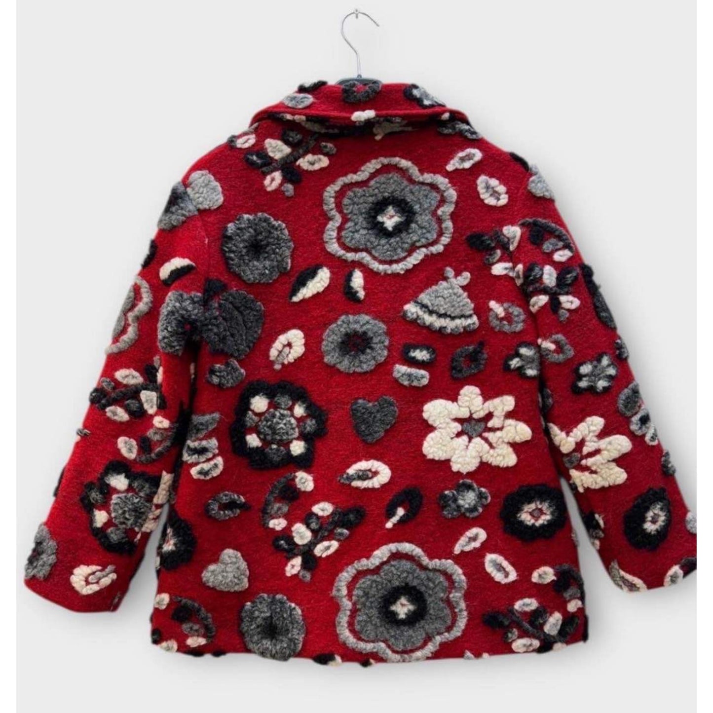 Esme Red Multicolored Floral Jacket