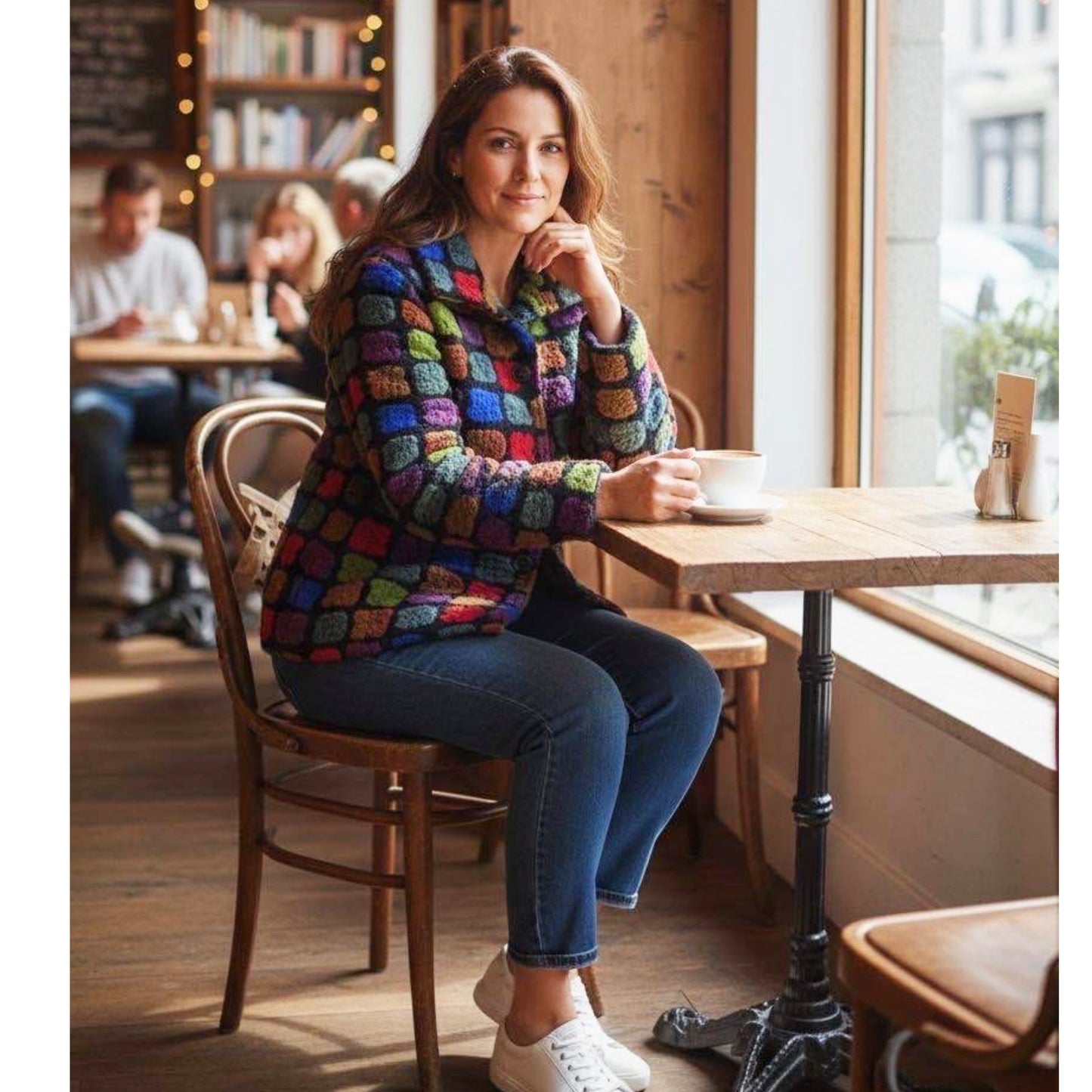 Georgia Milticoloured Jacket Squares Design