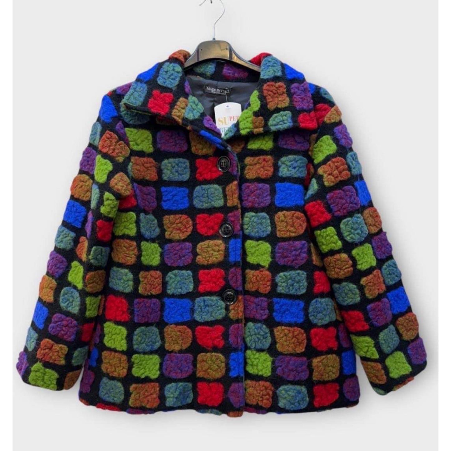 Georgia Milticoloured Jacket Squares Design