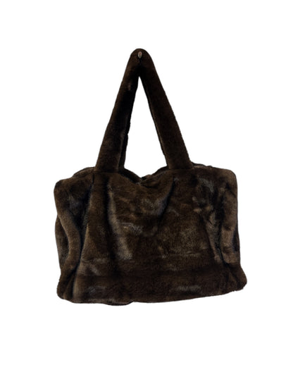 Brown Faux Fur Handbag/Crossbody (Large)