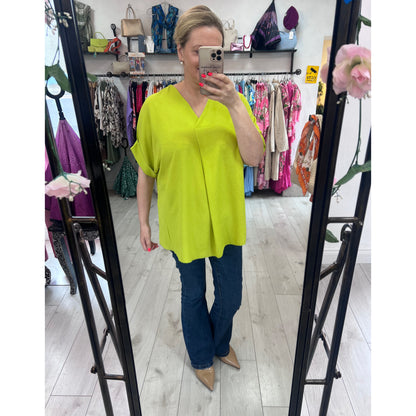 Olivia Lime Green Top (Fits 10-18)