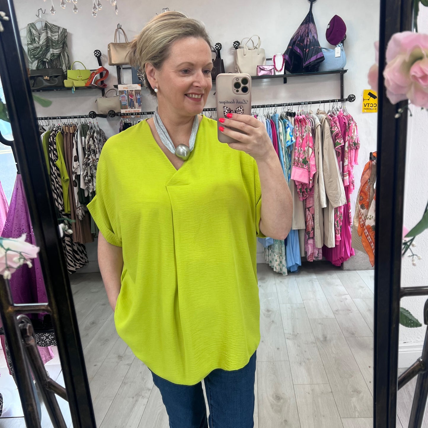 Olivia Lime Green Top (Fits 10-18)