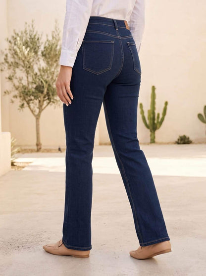 Bootcut Dark Blue Denim Jeans (PRE-ORDER)