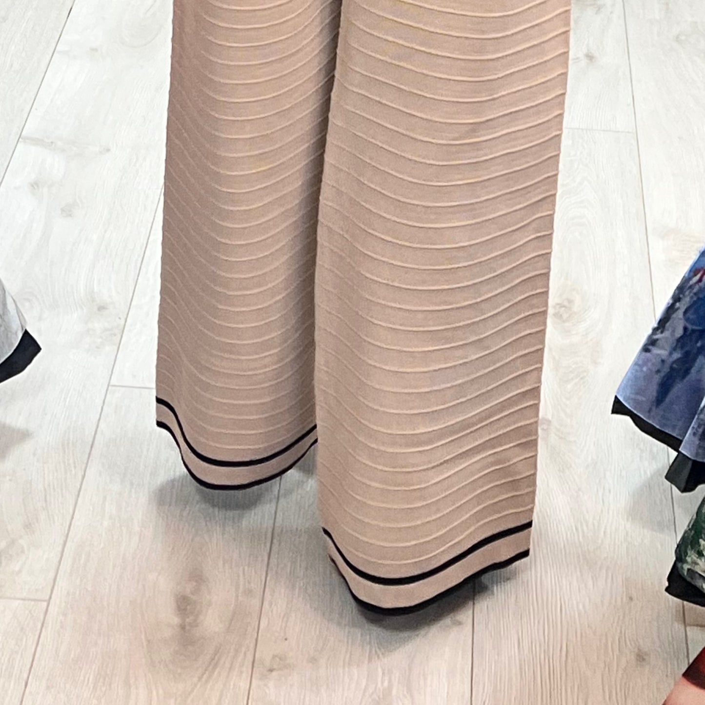 Zoe Camel/Black Gold Button Co-Ord