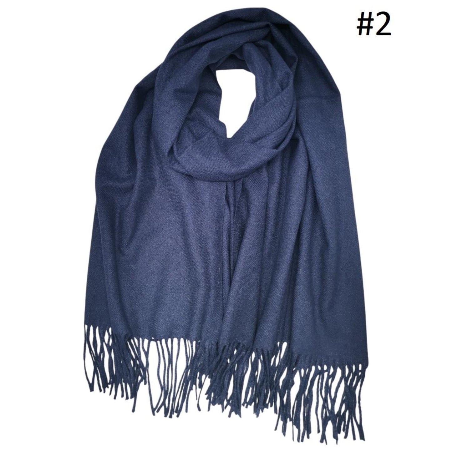 Plain Pashmina Scarves (4 COLOURS)