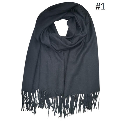 Plain Pashmina Scarves (4 COLOURS)