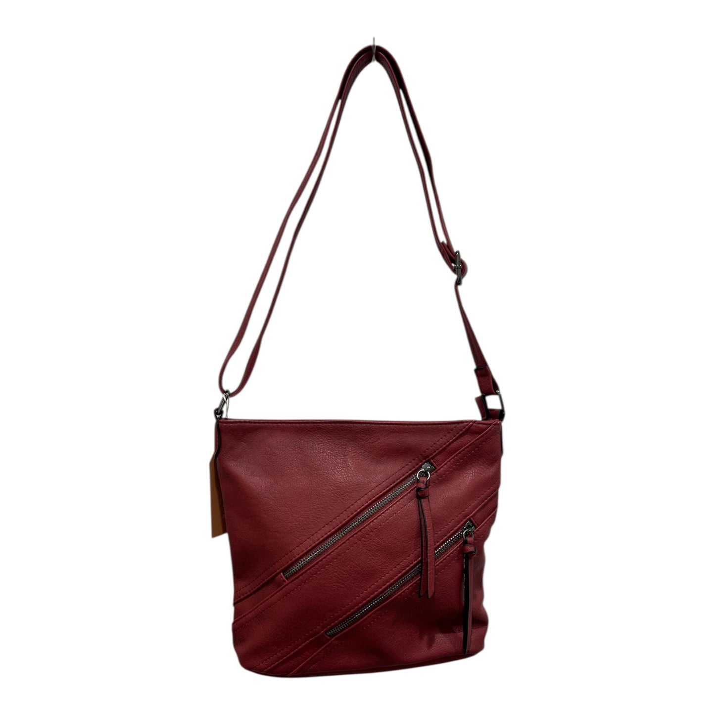 Crossbody Leatherette Bag Wine