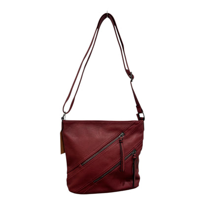 Crossbody Leatherette Bag Wine