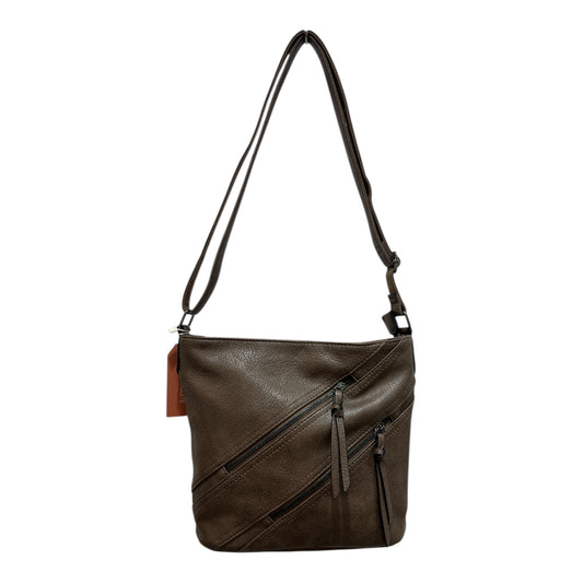 Crossbody Leatherette Bag Mocha