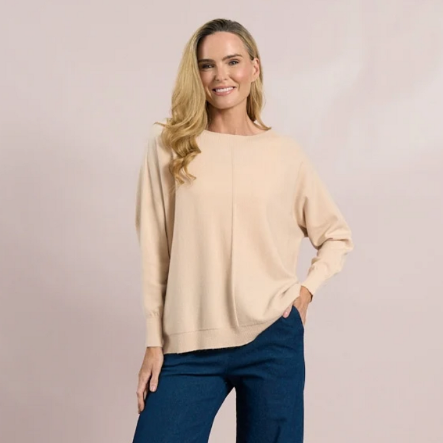 DECK Mulberry Long Sleeved Knitted Jumper