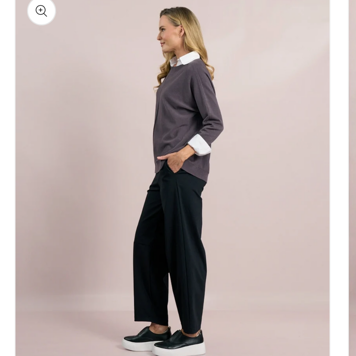 DECK Charcoal Long Sleeve Knit Jumper
