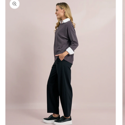DECK Charcoal Long Sleeve Knit Jumper