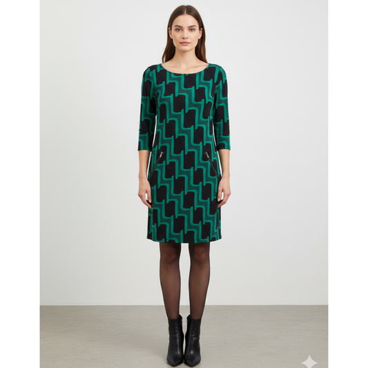 Vikki Green & Black Tunic Dress