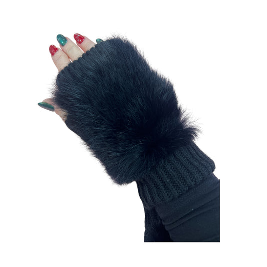 Faux Fur Fingerless Gloves (3 Colours)