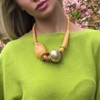 Mustard & Gold Statement Necklace