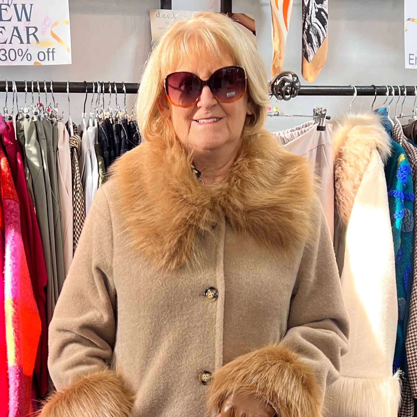 Brown Oversized Sunglasses