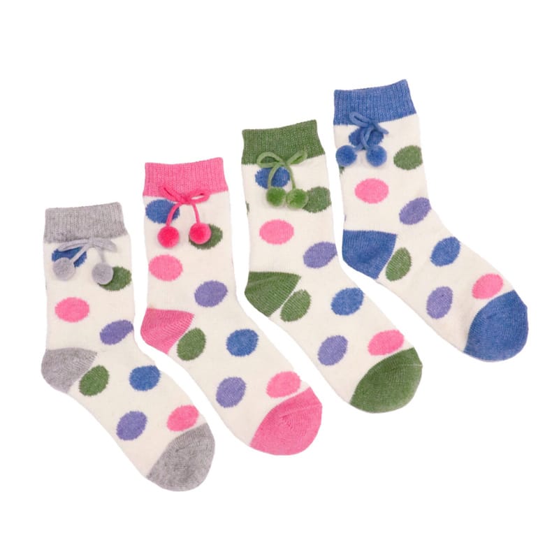 Zelly Spotted Socks (4 Colours)