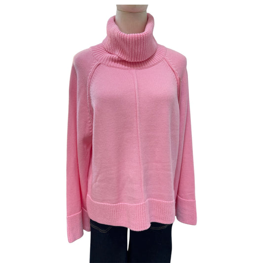 Zeta Polo Neck Jumper Soft Pink