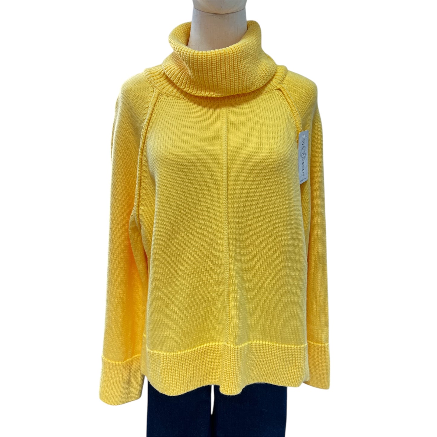 Zeta Polo Neck Jumper Lemon