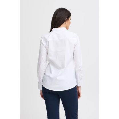 FRANSA White Fitted Shirt