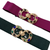 Polly Elasticated Belt Gold Jewelled Buckle