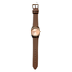 Dark Blush Leatherette & Rose Gold Watch with Crystals