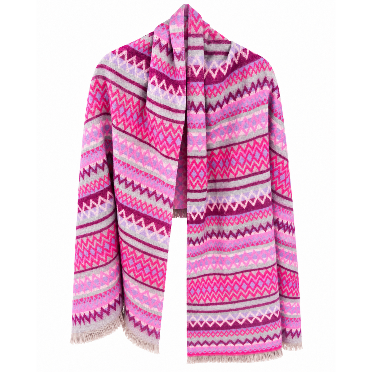 Multicoloured Cosy Blanket Scarves (2 Colours)