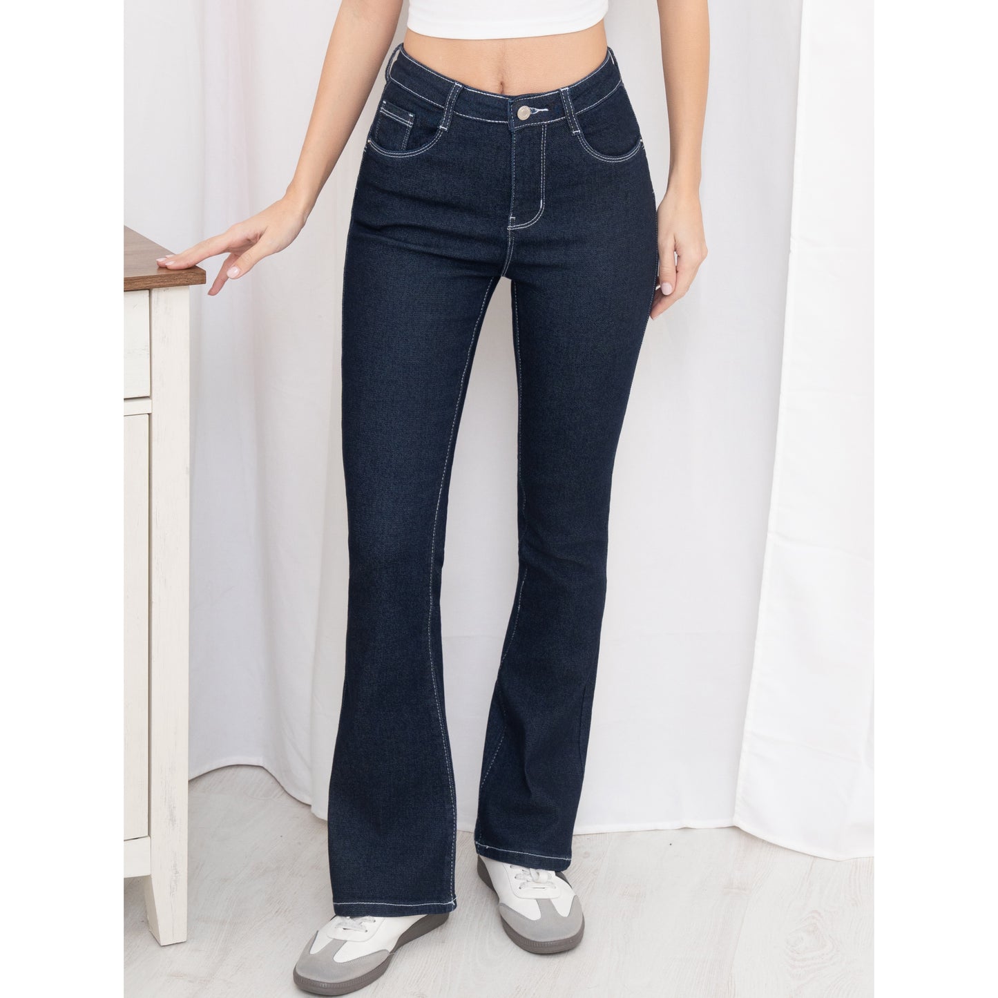 Demi Dark Blue Flared Jeans