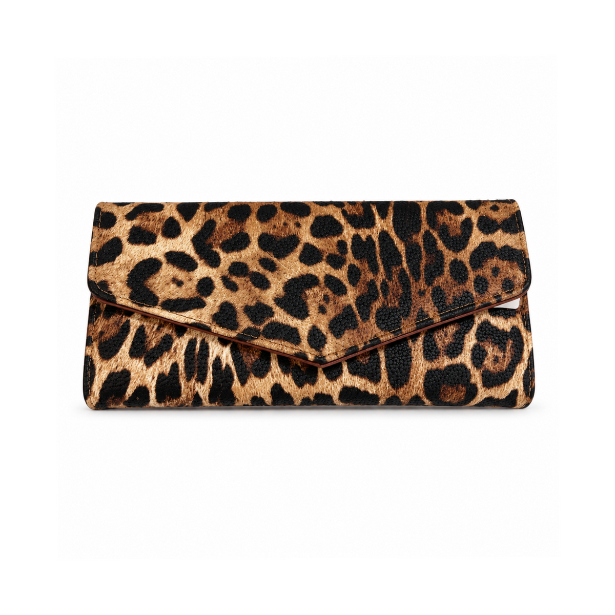 Leopard Print Purse Camel/Black