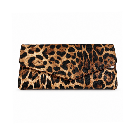 Leopard Print Purse Camel/Black