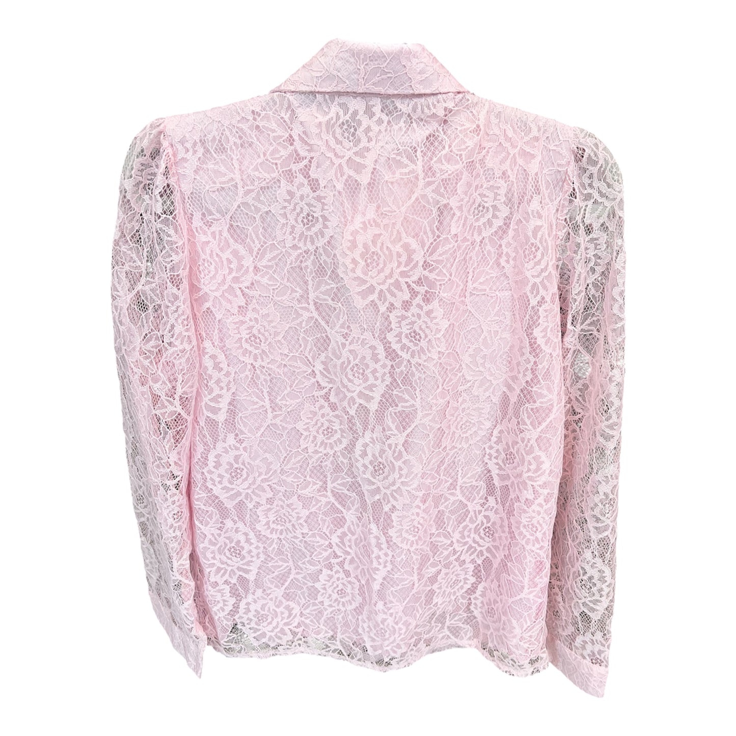 Grace Pink Lace & Pearl Blouse