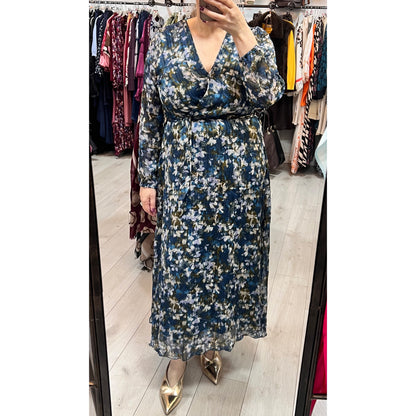 Cara Printed V Neck Maxi Dress (2 Colours)
