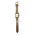 Beige & Gold Leatherette Watch