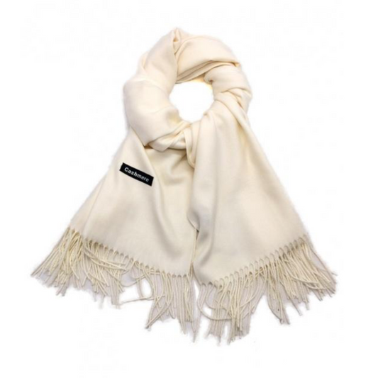 Champagne Fringed Pashmina