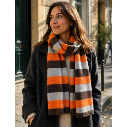 Striped Knit Scarf (4 COLOURS)