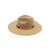 Felted Fedora Hat Gold Metal Leaf