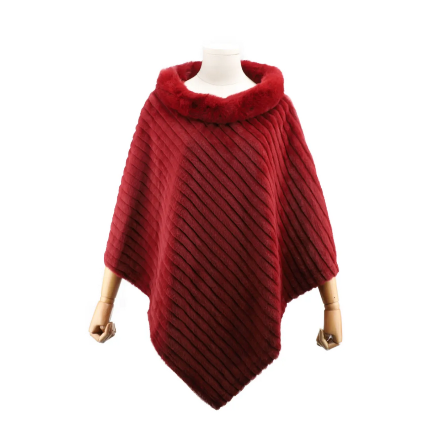 Alexa Faux Fur Poncho (4 Colours)