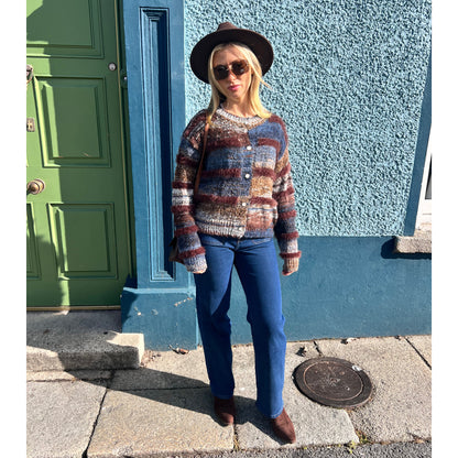 Margo Dark Denim Blue Straight Leg Jeans Pocket Front