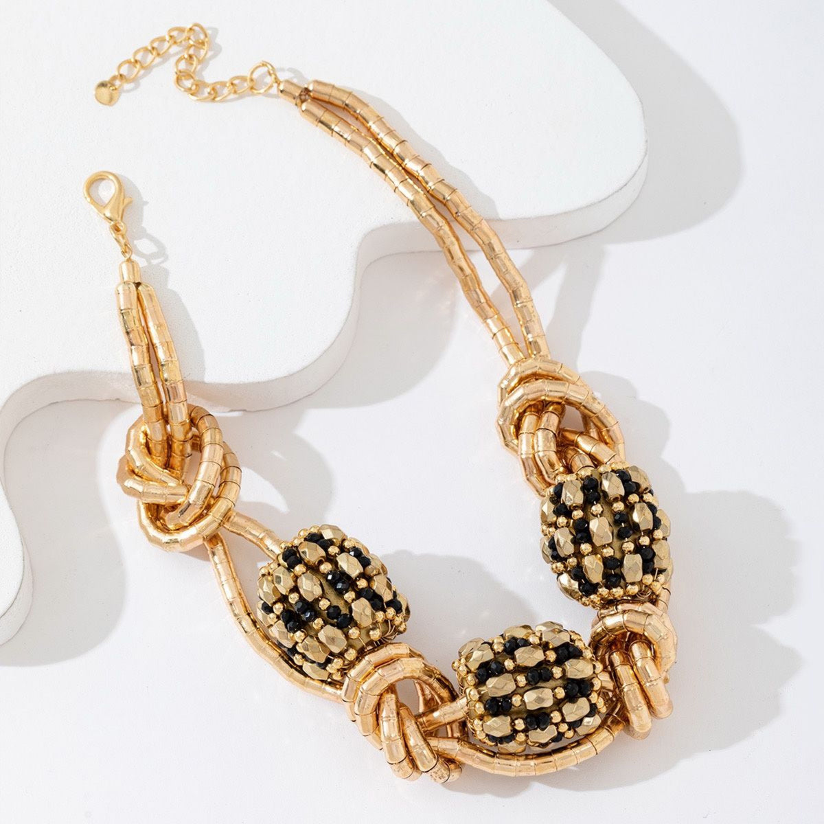Black & Gold Statement Necklace