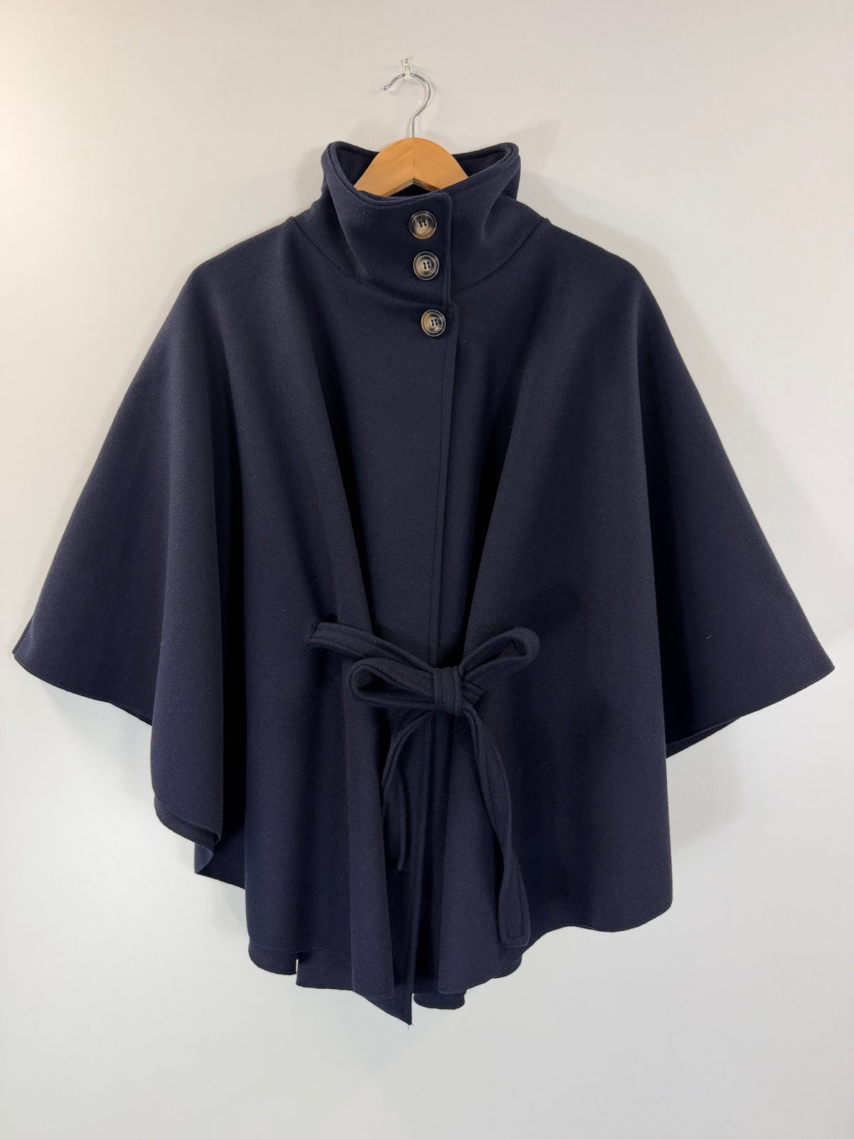 Navy Belted Cape (One Size)