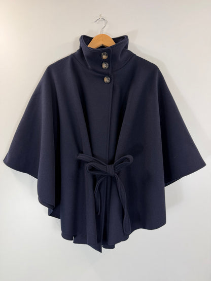 Navy Belted Cape (One Size)