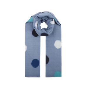 Blue Blanket Polka Dot Scarf