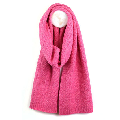 POM Pink Hat & Scarf Set