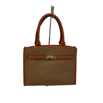 Taupe & Tan Handbag