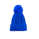Cobalt Blue Knitted Fleece Lined Bobble Hat