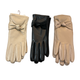Emer Leatherette/Suedette Gloves Knot Design