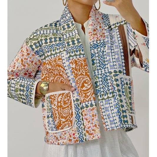 Gina Quilted Jacket Printed