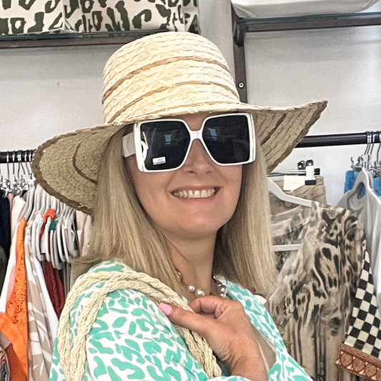 White Oversized Sunglasses