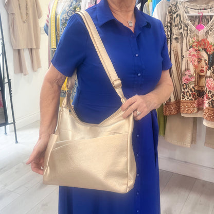 Gold Metallic Shoulder Bag